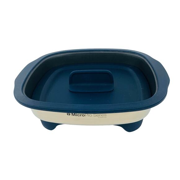 Tupperware Micropro Grill Series Base Lid Microwave Cooking Meat Veggies Fast - Picture 1 of 7